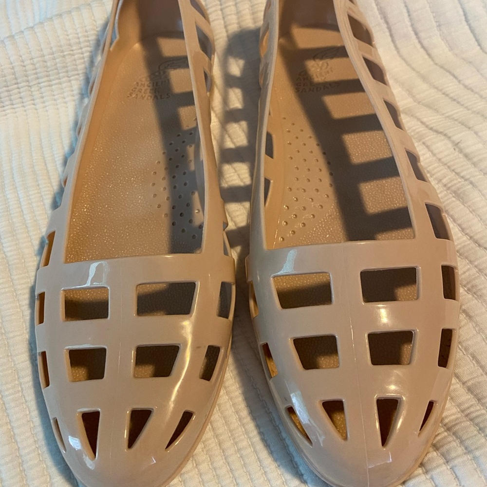 Ancient Greek Sandals Elli Blush Jelly Flats
